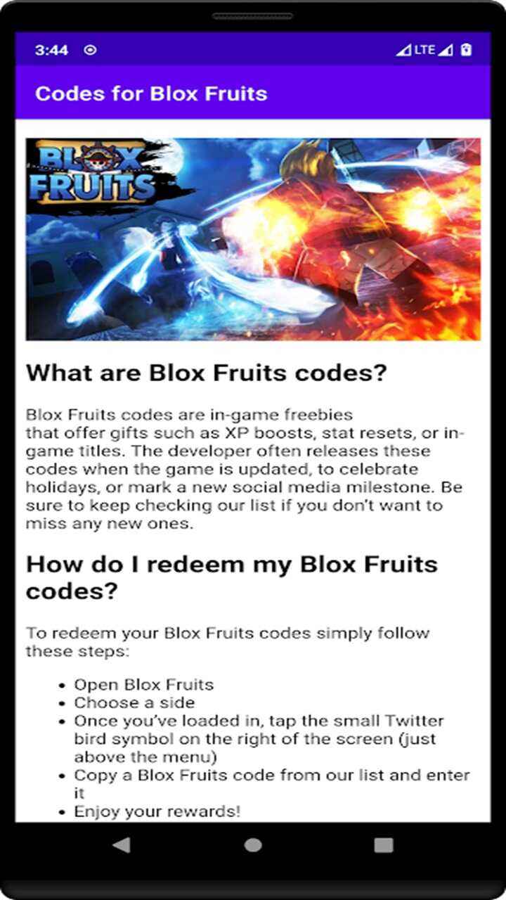 Blox Fruits Codes 2