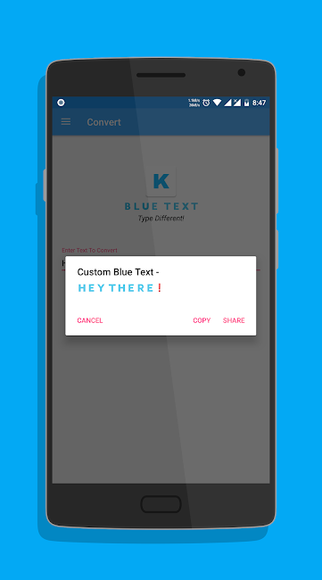 Blue Text 3