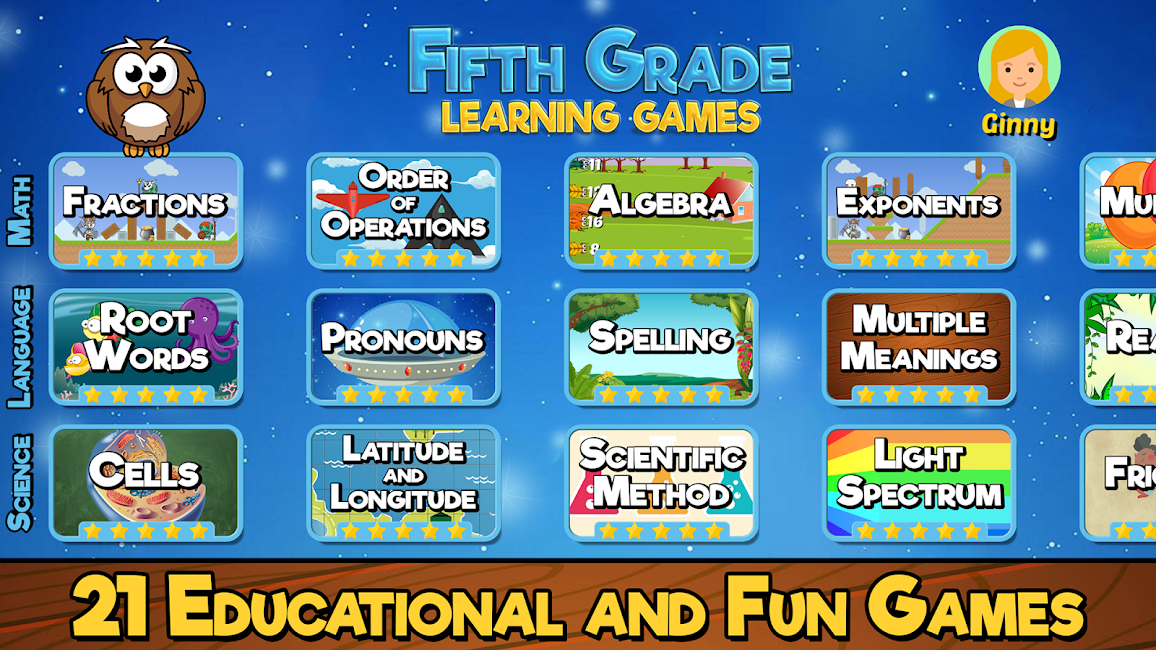 Fifth Grade Learning Games 1