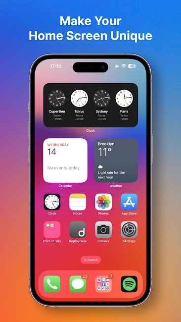 Launcher iOS 17 Pro 4