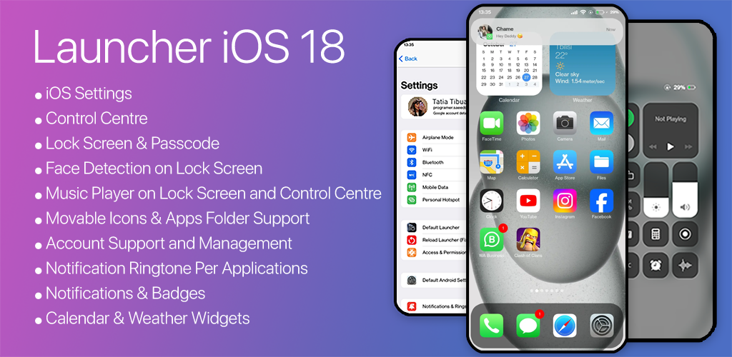 Launcher iOS 18 1