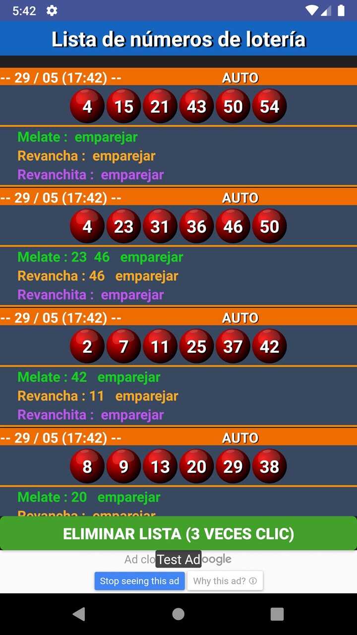 Melate Revancha Revanchita 2
