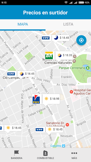 Precios en surtidor 3