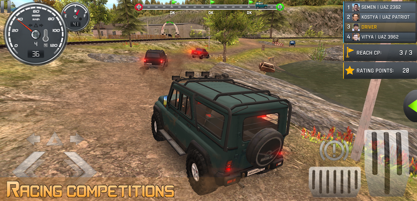Russian Car Driver UAZ HUNTER 6