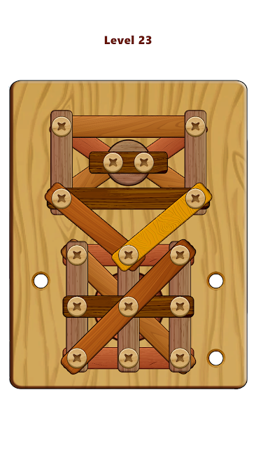 Wood Nuts And Bolts Puzzle 2