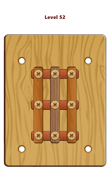 Wood Nuts And Bolts Puzzle 5