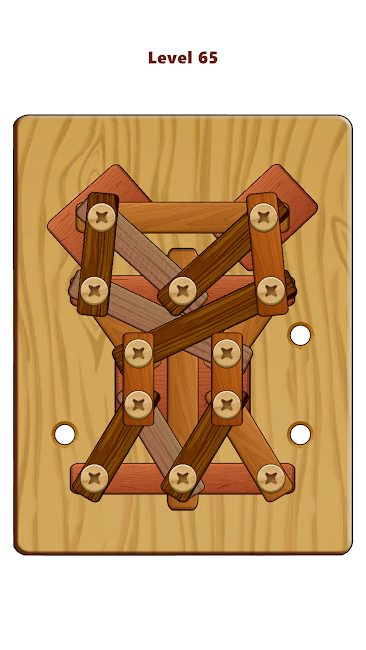 Wood Nuts And Bolts Puzzle 6