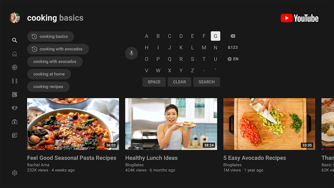 YouTube for Android TV 3